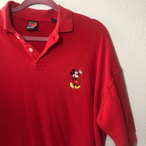 Disney Other - VNTG Mickey Mouse Short Sleeve Polo